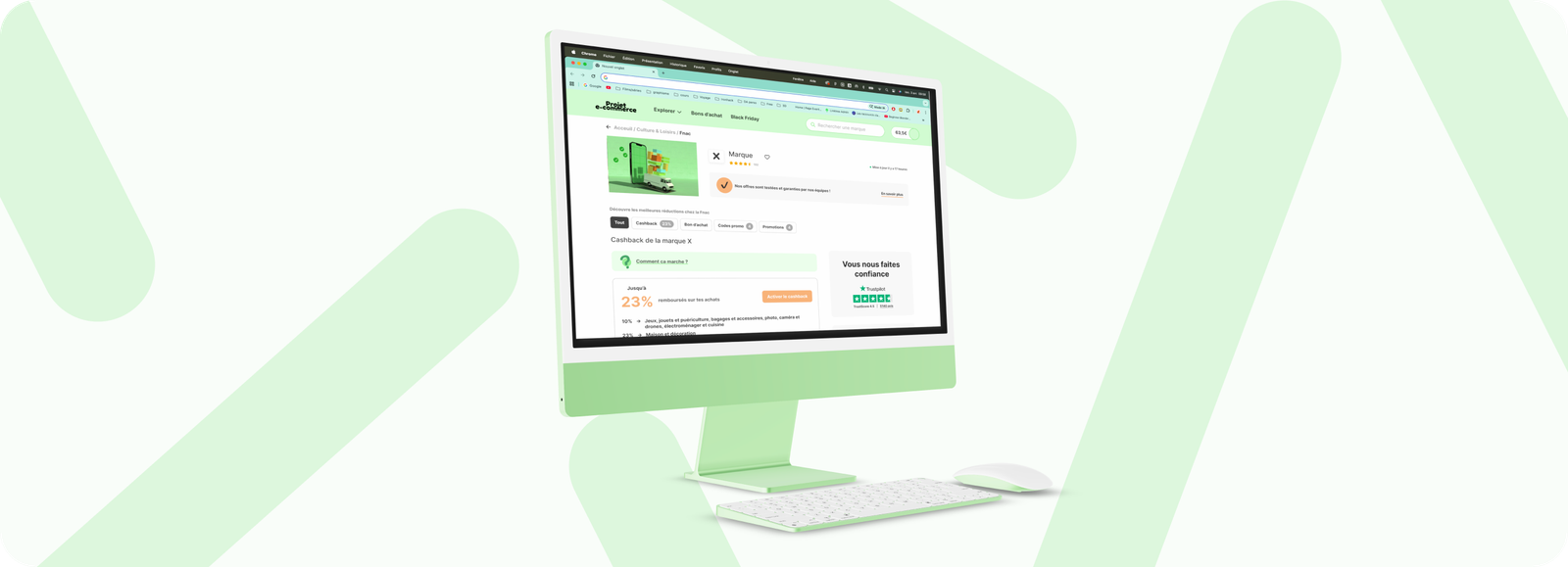 Aperçu du projet Widilo Shop Page